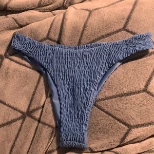 blue ruffle bathing suit bottoms